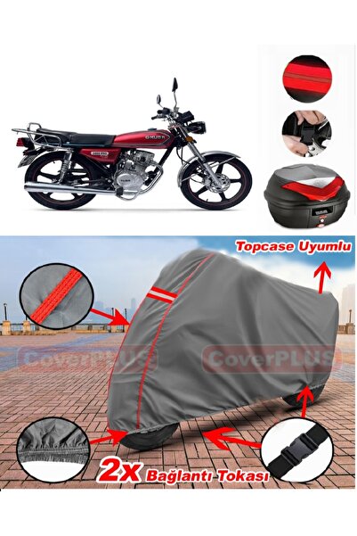 CoverPlus غطاء محرك السيارة المتوافق مع حقيبة Kuba CG150، غطاء دراجة نارية با...