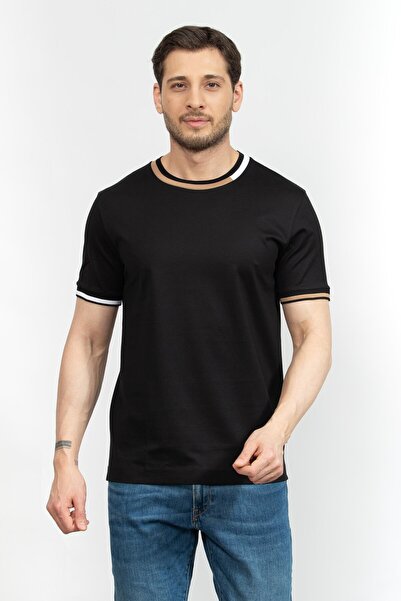 BOSS Erkek Bisiklet Yaka T-Shirt