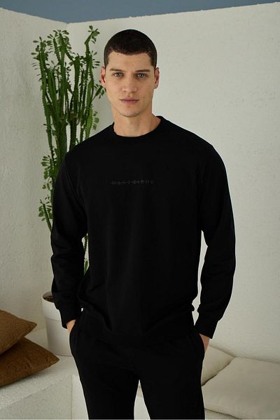 KLY PİJAMA Kly 7211 Men's Zero Collar Sports Tracksuit Set