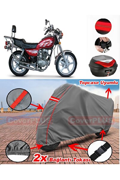 CoverPlus Kuba KB150-9 حقيبة خلفية متوافقة مع قماش القنب للدراجات النارية بال...