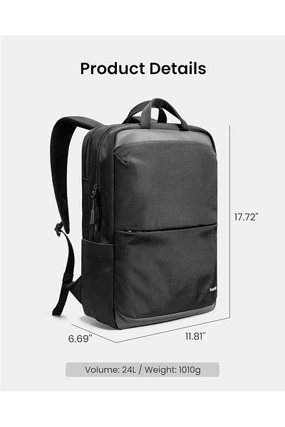 Tomtoc Navigator-T71 Compact Laptop Backpack for 16-inch Computer, 24L Professional Pack Work Bag