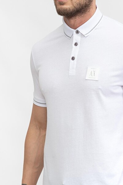 Armani Exchange % 100 Pamuk Regular Fit Düğmeli Polo T Shirt Erkek Polo T Shirt 8nzfpq Zjh4z 1100
