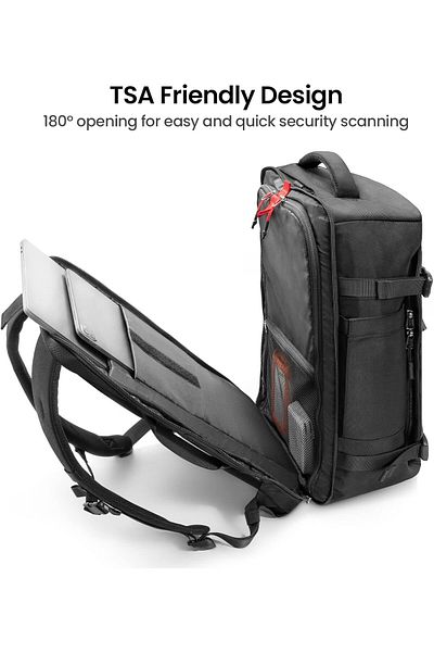 Tomtoc Navigator-T66 Travel Backpack 40L, Durable Large Weekender Bag Daypack Fits 17.3 Inch Laptop