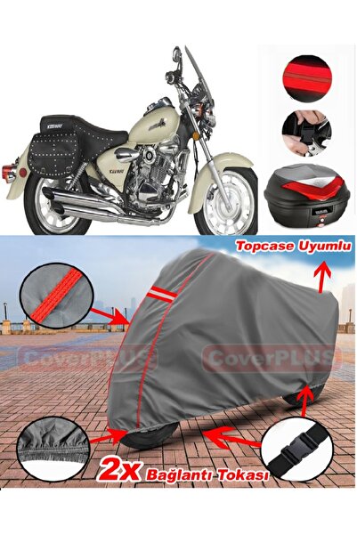 CoverPlus Steel Motor Crown 250 Rear Bag Compatible Motor Tarpaulin Motorcycl...