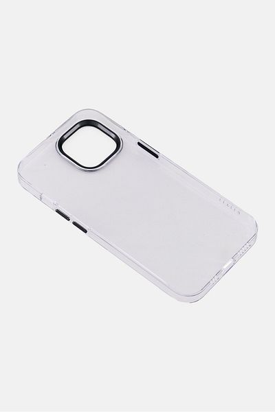Levelo iPhone 14 Sensa Clear Back Phone Case, Transparent/Grey