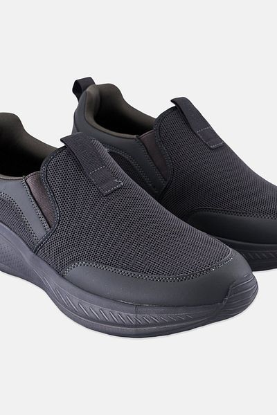 Algspar Men Slip On Casual Shoes, Dark Grey