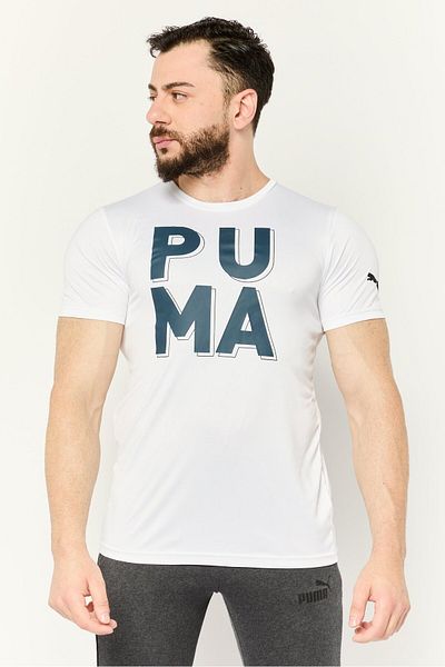 Puma Men Sportswear Fit Short Sleeve Training T Shirt, White