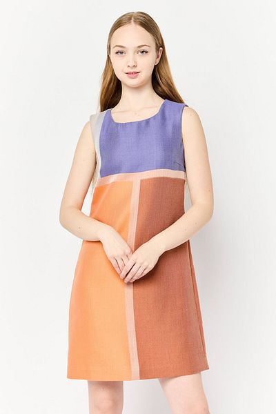 Harmont & Blaine Women Colorblock Sheath Dress, Multicolor