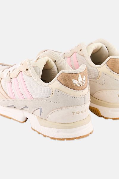 adidas Kids Boy Torsion Super Lace Up Outdoor Shoes, Cream White