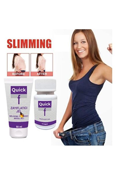 Genel Markalar Quick Gel Vücut Zayıflatmaca Masaj Kremi 50 ml+ Quick 15 Gıda ...