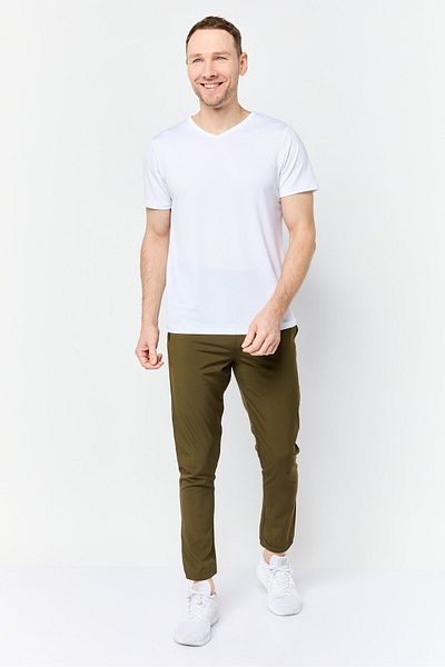 Mister Men Slim Fit Training Track Pants, Dark Olive
