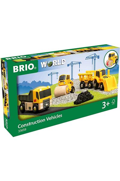 BRIO Set of 3 Brio cars - Construction vehicles