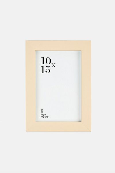 Muy Mucho Standing Plastic Photo Frame, Beige