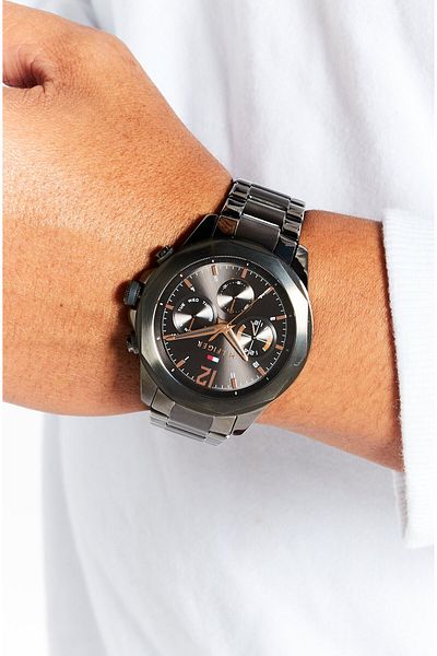 Tommy Hilfiger Men 1792061 Stainless Steel Watch, 46mm, Silver