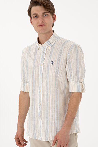 U.S. Polo Assn. Men's White Long Sleeve Shirt 50306289 -Vr013