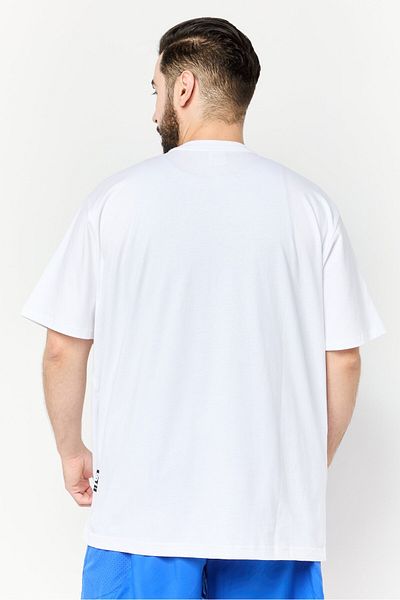 New Balance Men Sportswear Fit Short Sleeves Outdoors T-shirt, Off White