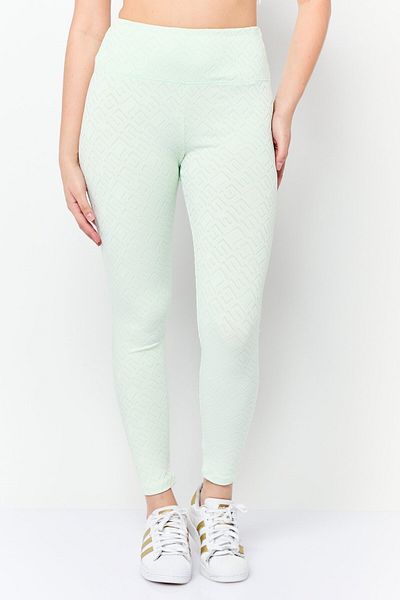 Guess Women Pull On Textured Leggings, Light Green