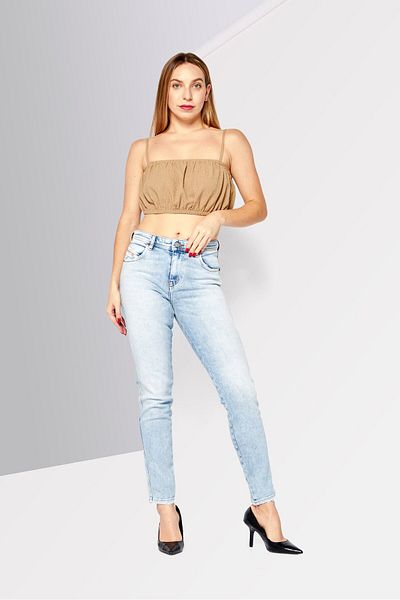 Diesel Women 2015 Babhila Skinny Fit Washed Stretchable Jeans, Light Blue