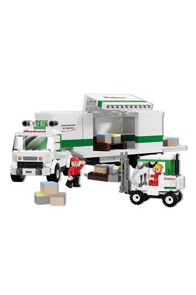 Blocki Blocki Raben construction set - Truck with trailer