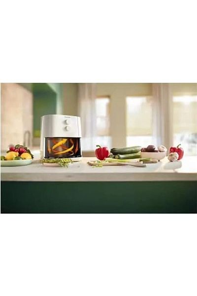 Philips Airfryer Essential with Rapid Air Technology for Fry/Bake/Grill/Roast/Reheat, White, HD9200/