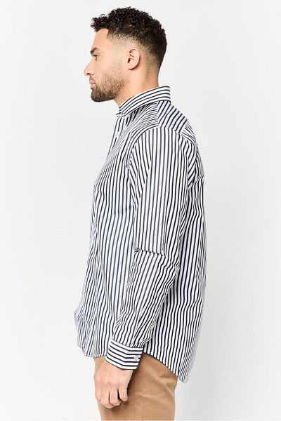 Esprit Men Regular Fit Stripe Long Sleeve Casual Shirt, Multicolor