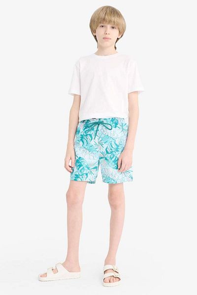 DeFacto New Season Boy's Floral Swim Shorts