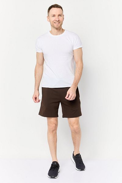 adidas Men Sportswear Fit Brand Logo Training Shorts, Brown