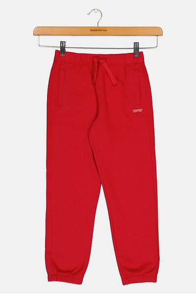 Esprit Kids Boy Embroidered Logo Sweatpants, Red