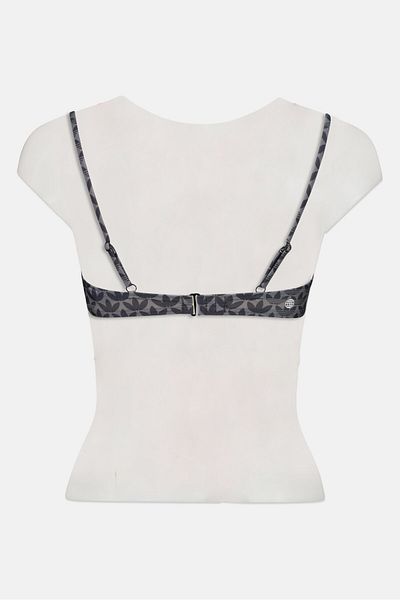 adidas Women Brand Logo Bikini Top, Black