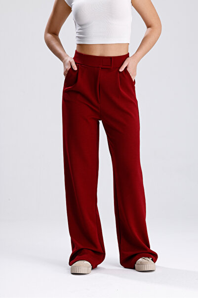 MOONBULL Women's Lycra Velcro Closure Waist Palazzo Pants