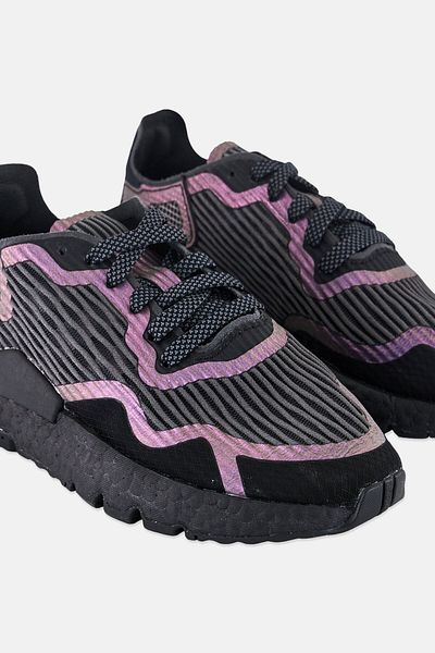 adidas Kids Boy Nite Jogger Lite Lace Up Outdoor Shoes, Black