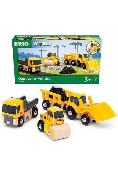 BRIO Set of 3 Brio cars - Construction vehicles