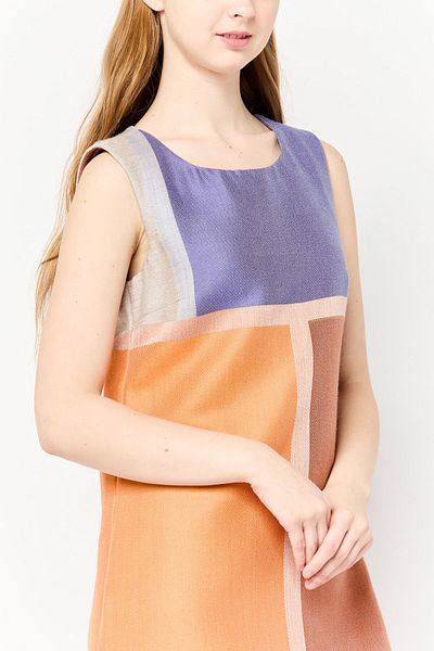 Harmont & Blaine Women Colorblock Sheath Dress, Multicolor