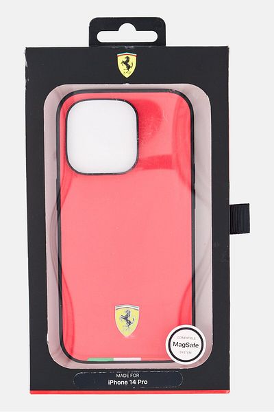 Scuderia Ferrari Iphone 14 Pro Brand Logo Protective Case, Red