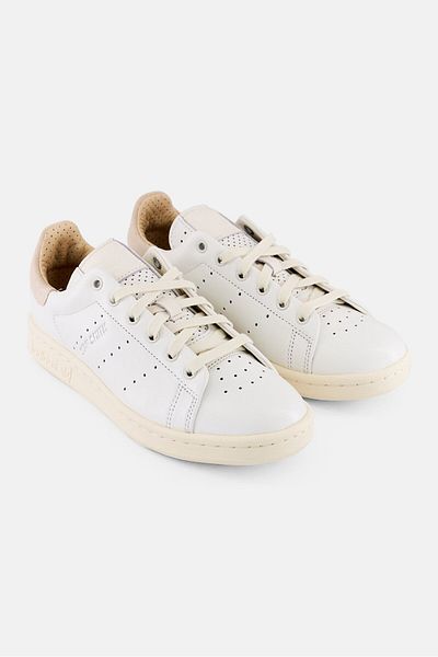 adidas Kids Boy Stan Smith Lux Lace Up Walking Shoes, Off White