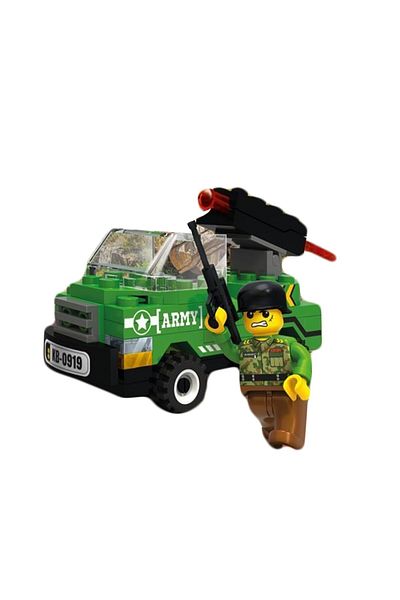 Blocki Blocki My Army construction set - Armored car with cannon