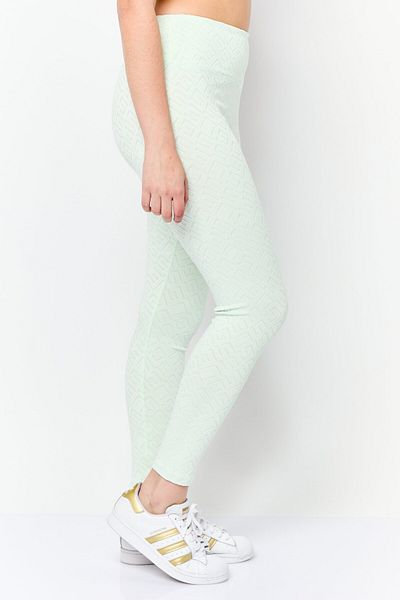 Guess Women Pull On Textured Leggings, Light Green