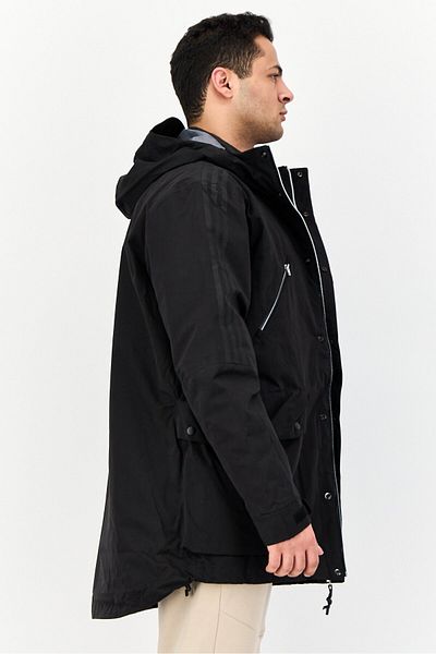 adidas Men Sportswear Fit Long Sleeves Outdoor Jacket, Black