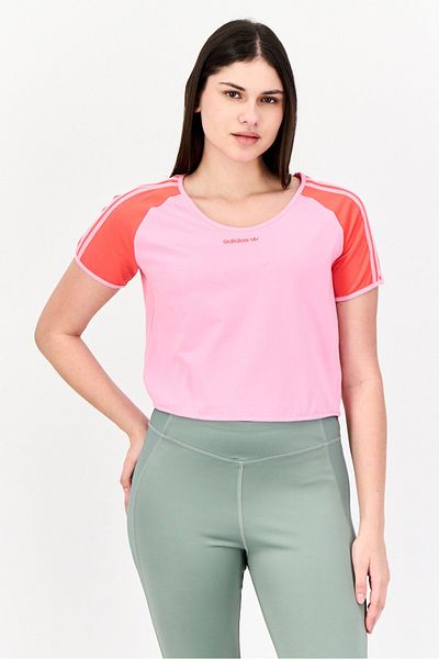 adidas Women Sportswear Fit Short Sleeve Outdoor Top, Multicolor