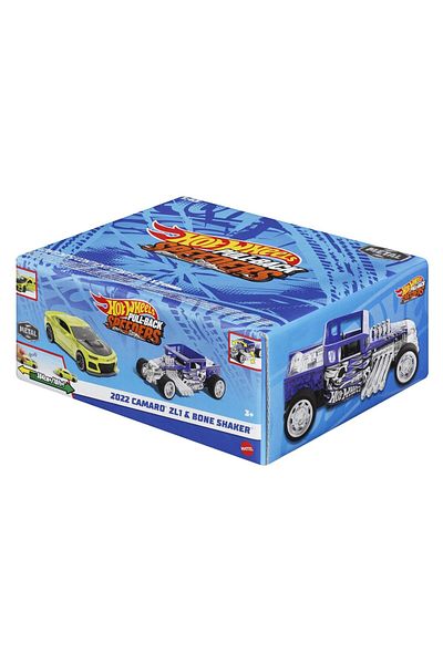 HOT WHEELS Set 2 masinute metalice Hot Wheels Pull Back - 2022 Camaro Zl1 si Bone Shaker