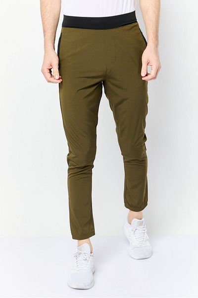Mister Men Slim Fit Training Track Pants, Dark Olive