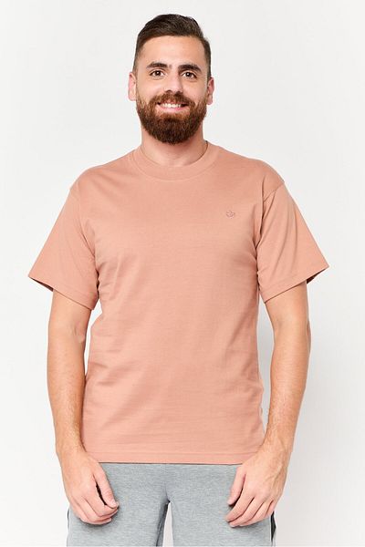 adidas Men Sportswear Fit Short Sleeves Outdoor T-shirt, Brown