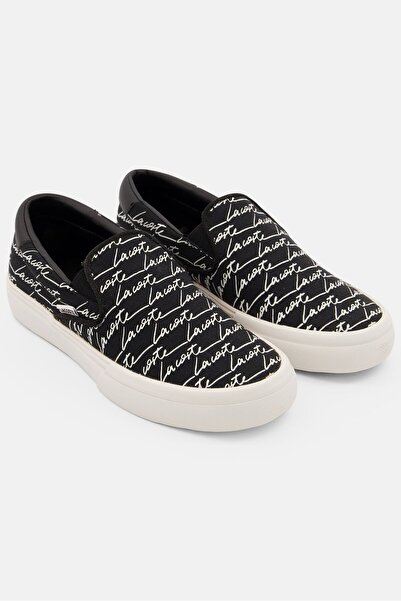 Lacoste Women Jump Serve 1021 Slip On Sneaker Shoes, Black Combo