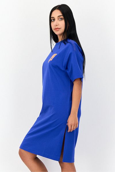 Esprit Women Graphic Print Midi Dress, Blue