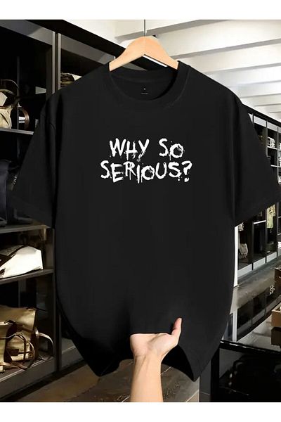 Medinenur De ce atât de serios Text Detaliat Tricou de bază