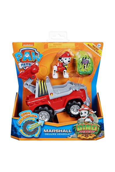 PAW PATROL Set figurina cu vehicul Paw Patrol Dino Rescue - Marshall