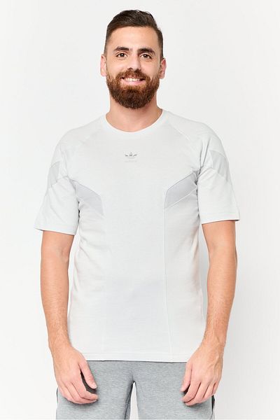 adidas Men Sportswear Fit Short Sleeve Outdoor T-shirt, Grey