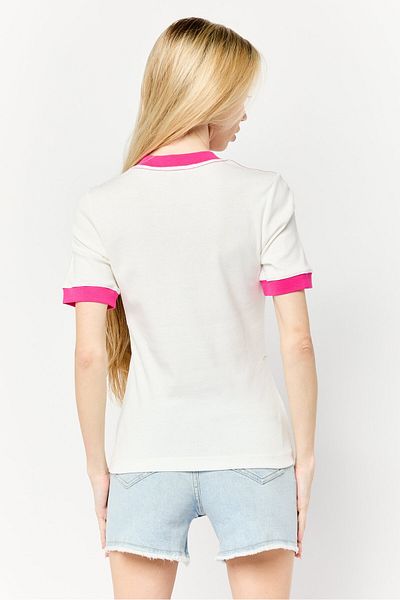 Esprit Women Crew Neck Short Sleeves Graphic T-shirt, White