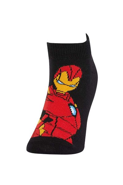 DeFacto New Season Boy's Marvel Avengers 3-Piece Cotton Booties Socks