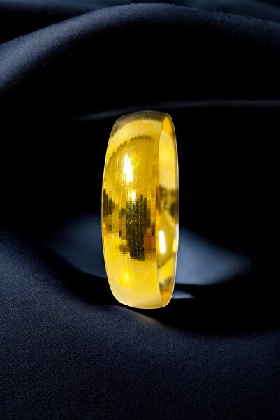 BEYZA DERELİ TAKI AKSESUAR 22 Ayar Fiziki Altın Kaplama 1,5 Cm Bilezik